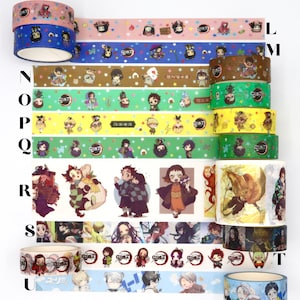 Anime Washi Tape Samples Decorative Tape for Scrapbooking 1 Meter image 4