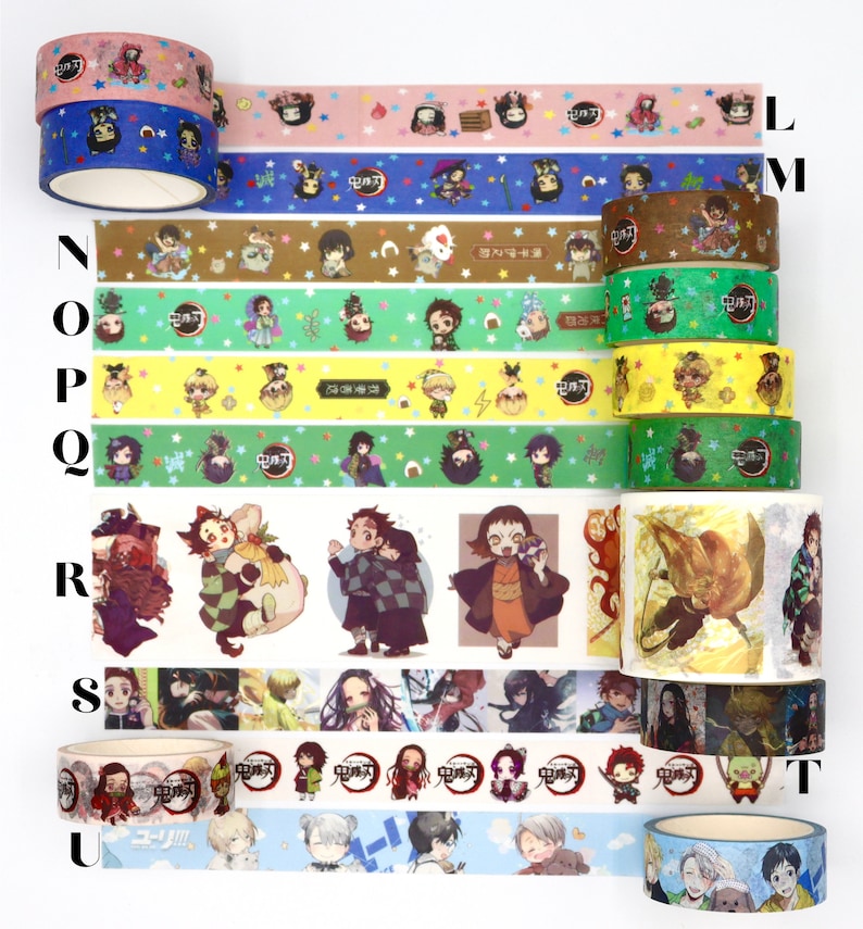 Anime Washi Tape Samples Decorative Tape for Scrapbooking 1 Meter image 4