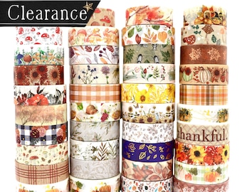 Cinta Washi de otoño: Scrapbooking, Journaling (1 metro)