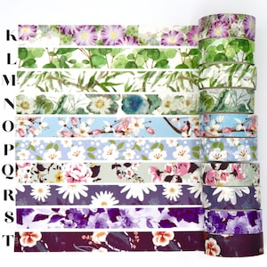 Pretty Floral Washi Tape Samples Decorative Tape for Crafting 1 Meter image 4