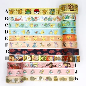 Anime Washi Tape Samples Decorative Tape for Scrapbooking 1 Meter image 3