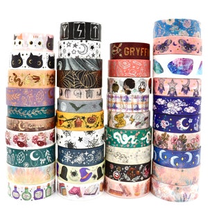 Magic Tarot Washi Tape Samples - Decorative Tape for Crafting - 1 Meter