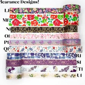 Pretty Floral Washi Tape Samples Decorative Tape for Crafting 1 Meter image 7