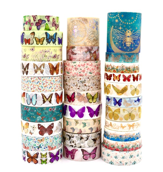 Butterfly Washi Tape Samples Decorative Tape for Crafts Planner Decorations  Embellishments for Journaling & Scrapbooking 1 Meter 