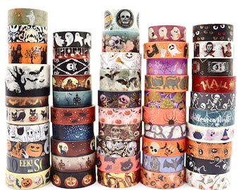 Spooky Halloween Washi Tape Samples Decorative Tape for Crafts Planner  Decorations Journal Embellishments Cute Stationery 1 Meter 