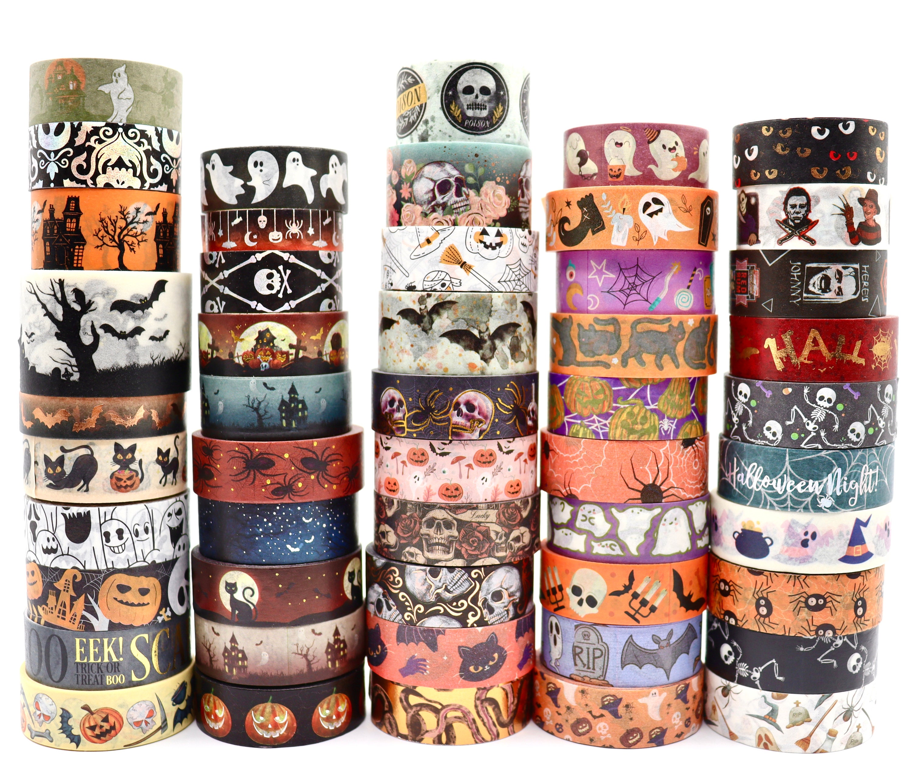 Witchy Washi Tape Samples - Junk Journaling - Scrapbooking - Bullet Journal - Papercraft - 1 Meter