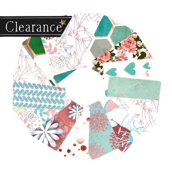 Floral Journal Cards: Project Life, Scrapbooking (Set of 15)