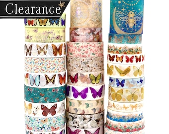 Fita adesiva decorativa com borboletas: para diários, scrapbooking e artesanato (1 metro)