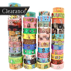 Cinta washi de anime: para diario, scrapbooking y manualidades (1 metro)