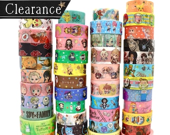 Anime Washi Tape: Journaling, Scrapbooking, Crafting (1 Meter)