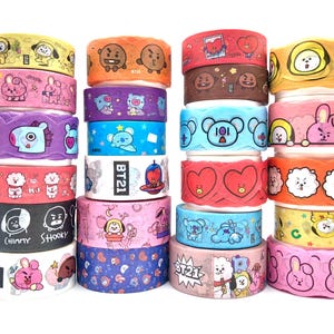 Echantillons de K-Pop Washi Tape - Journal indésirable - Scrapbooking - Bullet Journal - Ruban adhésif décoratif - 1 mètre