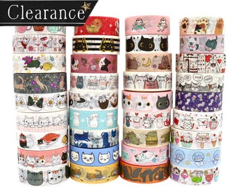 Katzen Washi Tape: 1 Meter langes Band für Journaling, Scrapbooking, Basteln