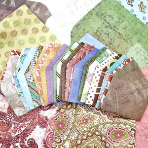 Enveloppes en papier vintage : faites main, journal, création artistique (lot de 15)