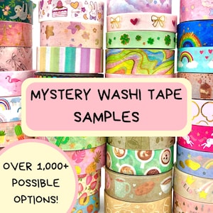 Mystery Washi Samples - Decorative Tape for Crafting - 1 Meter