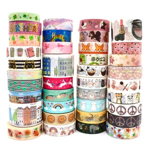 Japanese Washi Tape Samples Decorative Tape for Crafts Cute Planner  Decorations Embellishments for Journaling 1 Meter 