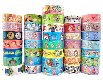 Magic Princess Washi Tape Samples - Decorative Tape for Crafts - Cute Planner Decorations - Embellishments for Journaling - 1 Meter