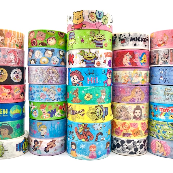 Magical Princess Washi Tape Samples - Decorative Tape for Crafting - 1 Meter