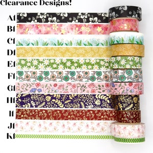 Pretty Floral Washi Tape Samples Decorative Tape for Crafting 1 Meter image 6