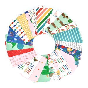 Geburtstag Project Life Karten - Pocket Cards für Scrapbooking - 20er Set