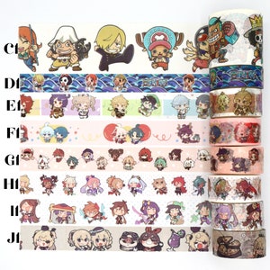 Anime Washi Tape Samples Decorative Tape for Scrapbooking 1 Meter image 6