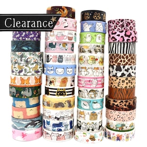 Animal Washi Tape: Journaling, Scrapbooking, Crafting (1 Meter)