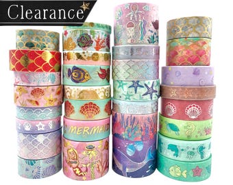 Mermaid Washi Tape: Journaling, Scrapbooking, Crafting (1 Meter)