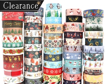 Christmas Washi Tape: Scrapbooking, Journaling, Crafting (1 Meter)