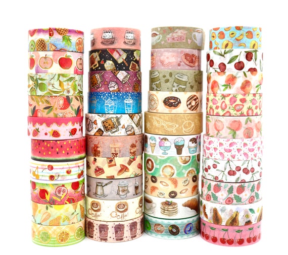 Drink & Food Washi Tape Samples Decorative Tape for Crafts Planner  Decorations Journal Embellishments Cute Stationery 1 Meter 