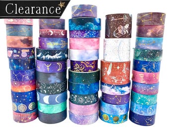 Cinta washi espacial: para diario, scrapbooking y manualidades (1 metro)