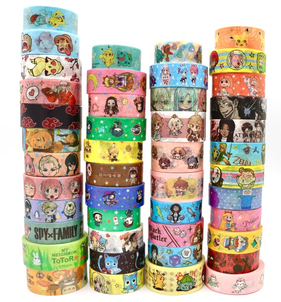 Anime Washi Tape Samples Decorative Tape for Crafts Cute Planner