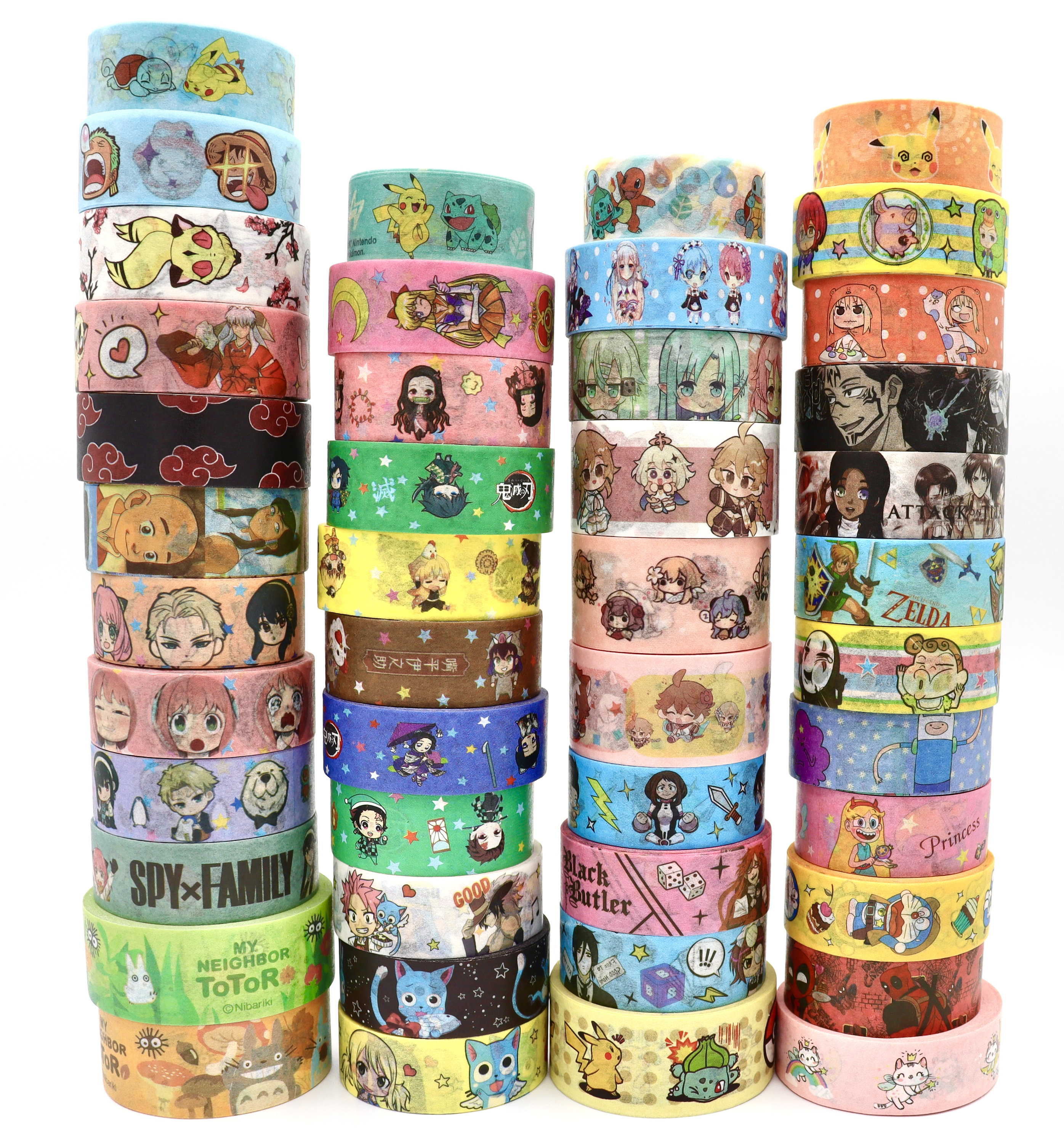 Anime Washi Tape Samples Decorative Tape for Crafts Cute Planner
