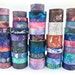 Outer Space Gold Foil Washi Tape Samples - Journals, Scrapbooks, Crafts 