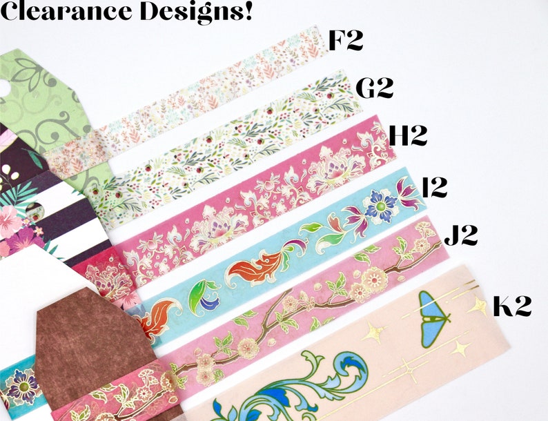 Pretty Floral Washi Tape Samples Decorative Tape for Crafting 1 Meter image 9