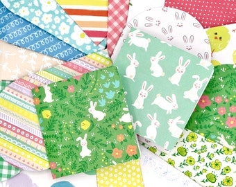 Easter Mini Cards and Envelopes - Handmade Mini Greeting Cards - Spring Holiday Envelopes - Set of 5