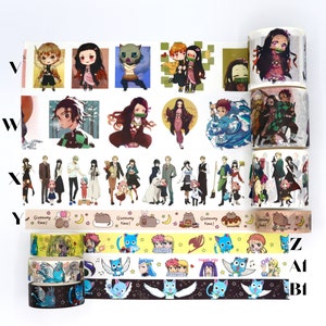 Anime Washi Tape Samples Decorative Tape for Scrapbooking 1 Meter image 5