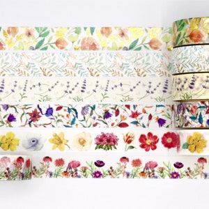 Pretty Floral Washi Tape Samples Decorative Tape for Crafting 1 Meter image 5