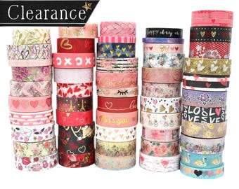 Valentine Washi Tape: Scrapbooking, Journaling, Crafting (1 Meter)