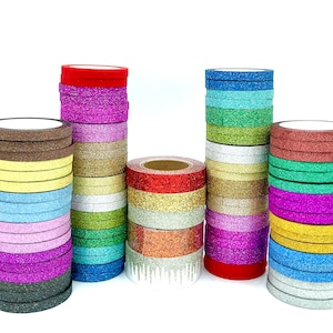 Glitzer Washi Tape - Dünnes Washi Tape für Scrapbooking