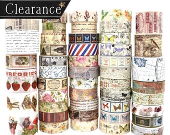 Nastro washi vintage: scrapbooking, journaling, artigianato (1 metro)