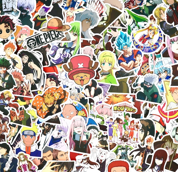 Mixed Anime Stickers: Journaling, Scrapbooking (Set of 50)
