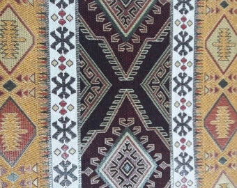 Ethnic Tribal Upholstery Fabric,Traditional,Aztec Navajo Fabric,Home Decor Tapestry, Geometric Kilim Fabric,5 Meters/Yards
