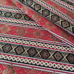 Upholstery Kilim Fabric, Turkish Fabric By the Yards, Oriental kilim fabric, Chenille Fabric, Bohemian fabric, Turkish oriental fabric.