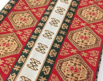 Upholstery kilim,bohemian boho, anatolian tapestry tribal southwestern turkish navajo moroccan ethnic fabric, by the yard meter.