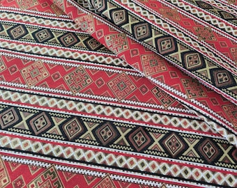 Upholstery Kilim Fabric, Turkish Fabric By the Yards, Oriental kilim fabric, Chenille Fabric, Bohemian fabric, Turkish oriental fabric.