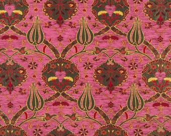 Oriental Upholstery Fabric By The Yard, Turkish Kilim Fabric For Sofa Or Chairs, Vintage Style Textile, Luxury Home Decor Material