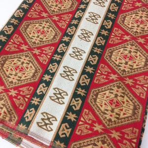 Meter / Yard, Ethnic Fabric, Carpet Fabric, Geometric Fabric, Woven Fabric, Tribal Fabric, Turkish Fabric, Cotton Fabric, Upholstery Fabric
