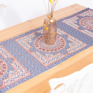 Floral Turkish Kilim Table Runner, Decorative Runners, Cotton Table Runner, Wedding Table Runner, Farmhouse Decoration, Living Room