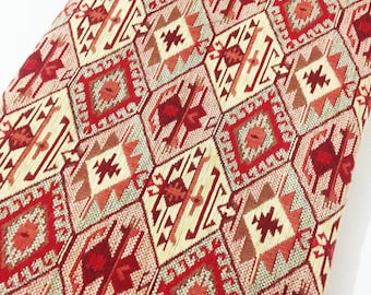 Upholstery Kilim Fabric, Turkish Fabric By the Yards, Oriental kilim fabric, Chenille Fabric, boho kilim fabric, Turkish oriental fabric.