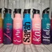 Glitter Sport Water Bottle. Custom Ombre Water Bottle. Stainless Steel Cup. Glitter Tumbler With Straw. Personalized (Optional) 