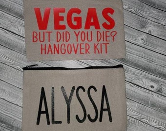 Personalized Bag. Makeup Bag. Pencil Case. Bridal Party. Birthday